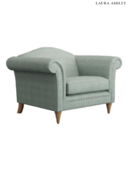 Carolyn Check/Duck Egg Gloucester By Laura Ashley (137100) | £1,000