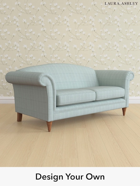 Carolyn Check/Duck Egg Gloucester By Laura Ashley (137100) | £1,400