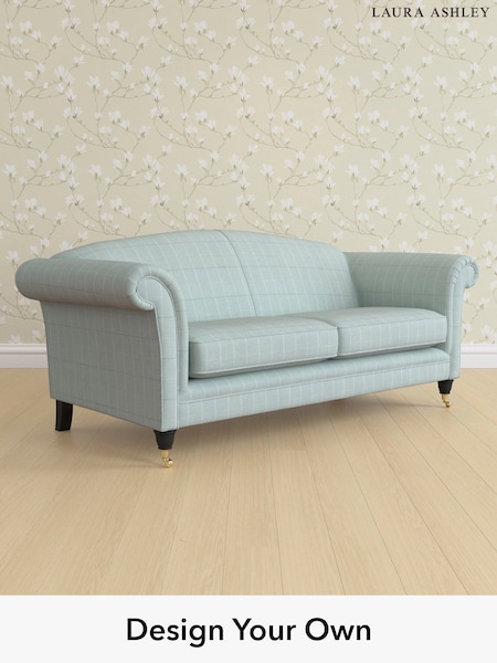 Carolyn Check/Duck Egg Gloucester By Laura Ashley (137100) | £1,500