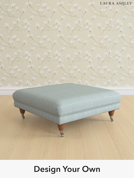 Carolyn Check/Duck Egg Gloucester By Laura Ashley (137100) | £600