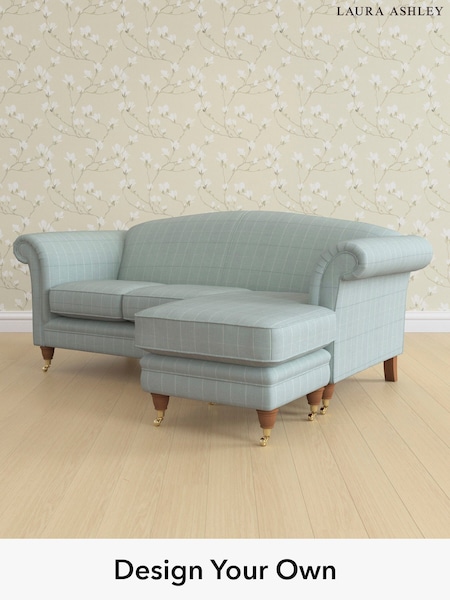 Carolyn Check/Duck Egg Gloucester By Laura Ashley (137100) | £1,900