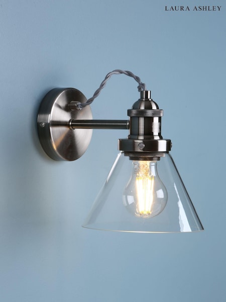 Laura Ashley Chrome Isaac Wall Light (137612) | £85