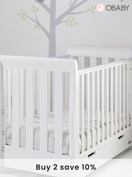 Obaby White Stamford Classic Small Cot Bed (138103) | £280