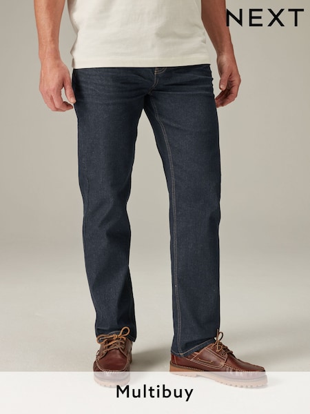 Dark Blue Straight Fit Straight Fit Essential Stretch Jeans (138147) | £20