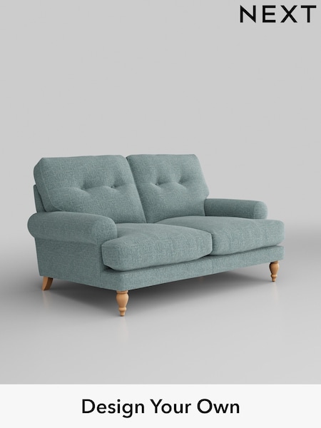 Chunky Chenille/Light Teal Green Erin Buttoned Back Deep Sit (138219) | £1,175