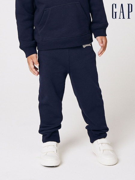 Gap Blue Logo Pull On Fleece-Lined Joggers (Newborn-5yrs) (138305) | £10