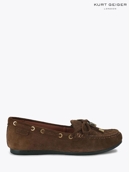 Brown - Kurt Geiger London Eagle Moccasin Shoes