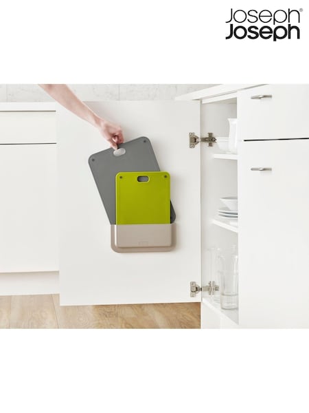 Joseph Joseph Set of 2 Green DoorStore Chopping Boards Set (138897) | £28