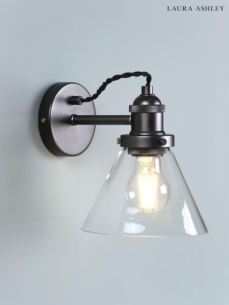 Laura Ashley Pewter Grey Isaac Wall Light (140506) | £85