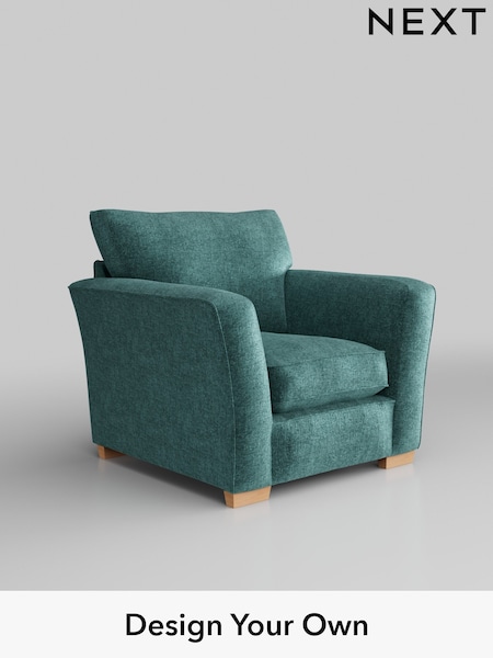 Plush Chenille/Dark Teal Green Heath Highback (141221) | £750