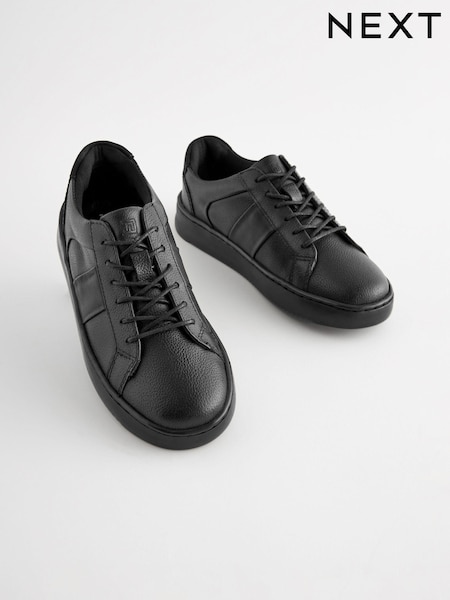 Black Leather Lace Up School Shoes (143062) | £28 - £35