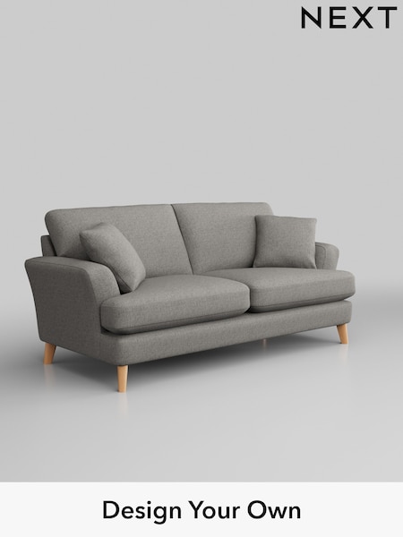 Woven Chenille Easy Clean/Light Grey Conway Relaxed Sit (143169) | £1,350