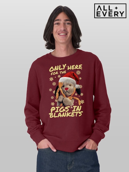 Red - Regular All + Every Sooty Sweep Only Here For The Pigs In Blankets Christmas Sweatshirt