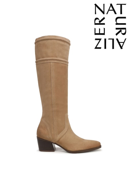 Brown - Naturalizer Dayton Wide Fit Knee High Boots