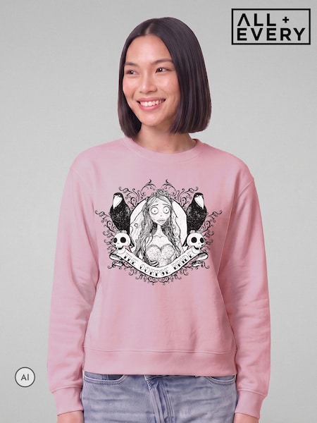 Pink - All + Every Corpse Bride Halloween Skulls T-shirt