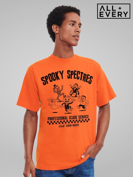 Orange - Regular All + Every Halloween Spooky Spectres 1920's Retro Pumpkin & Co T-shirt