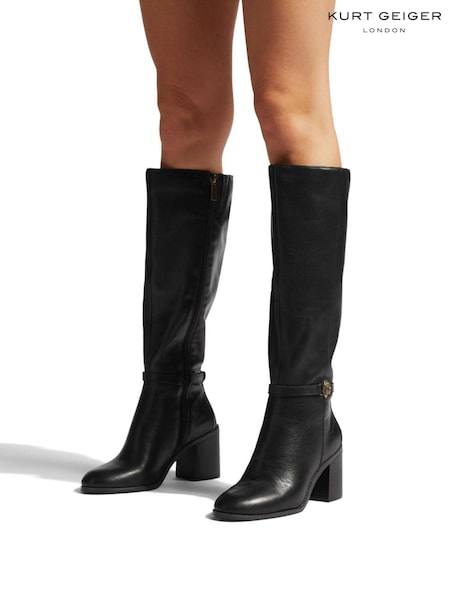 Kurt Geiger London Shoreditch Block Knee High Boots (147932) | £299