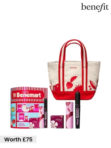 Benefit The Benemart Badgal Bang Mascara Gel Stick Blush & Hoola Bronzer Gift Set With Limited Edition Bag (worth £75)