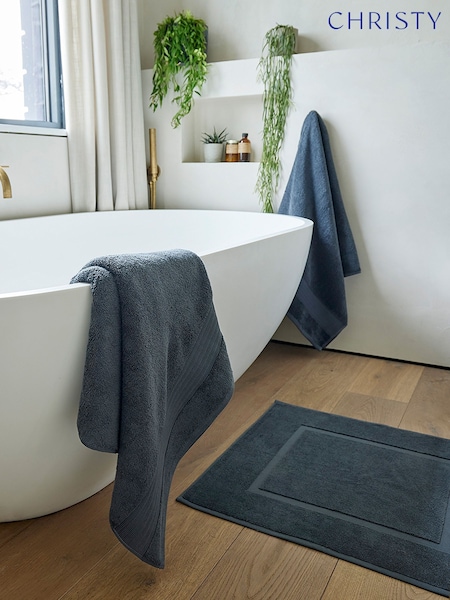 Christy Cinder Grey Organic Cotton 850GSM Bath Mat (149872) | £16