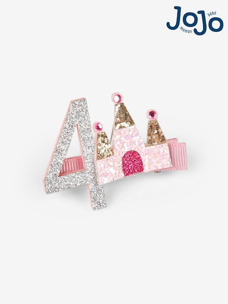 JoJo Maman Bébé Pink Pastel 5th Birthday Glitter Clip (150082) | £5.50