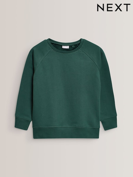 Green 1 Pack Crew Neck School Sweater (3-16yrs) (150087) | £6 - £12