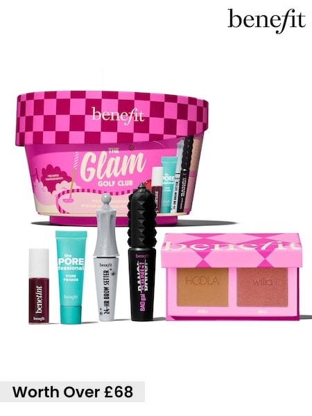 Benefit The Glam Golf Club Full Face Makeup Gift Set 6 Piece (worth Over £68)