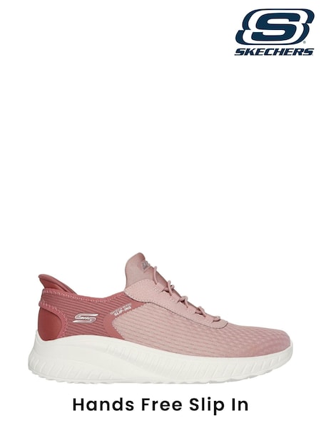 Skechers Pink Standard Fit Slip-Ins: BOBS Sport Squad Chaos Trainers (150467) | £69