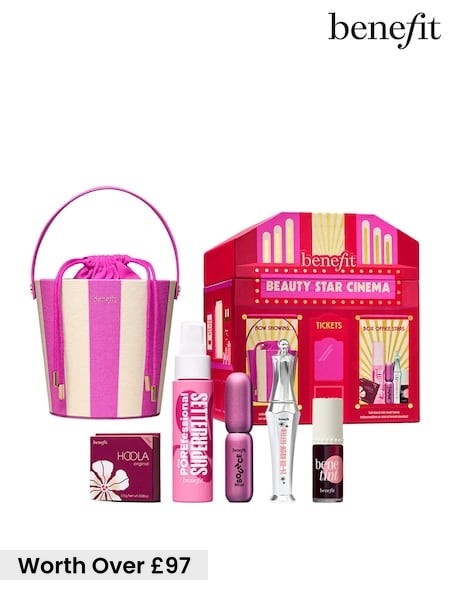 Benefit Beauty Star Cinema Makeup Gift Set With Limited Edition Beauty Bag 5 Piece (worth Over £97)