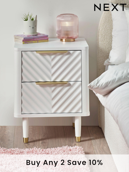 White Valencia Junior Kids Bedside Chest (151246) | £199