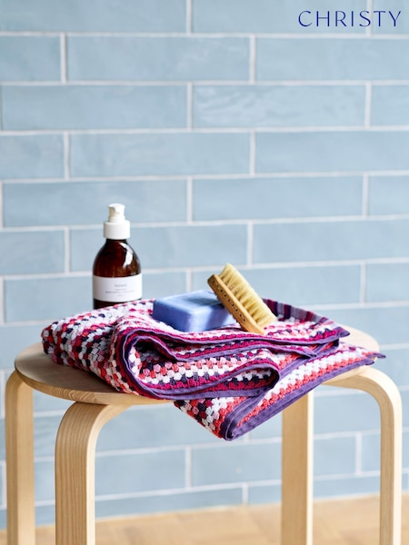 Christy Berry Red Carnaby Stripe Turkish Cotton Towel (151484) | £26 - £38
