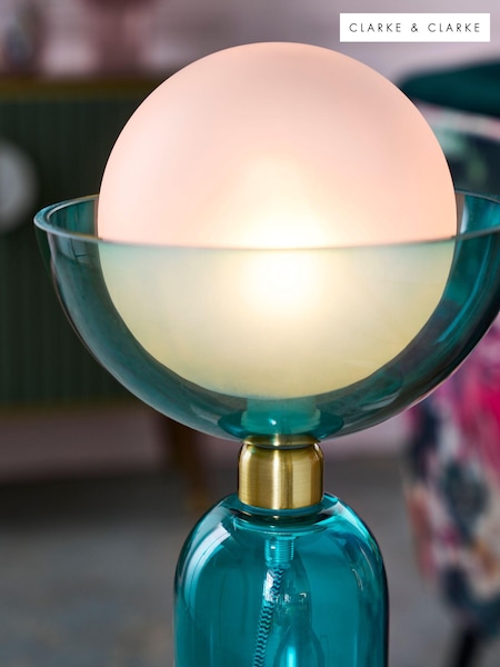 Clarke and Clarke Blue Anton Table Lamp (151531) | £60