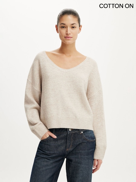 Brown - Cotton On Softest Luxe Slouchy Knit Jumper