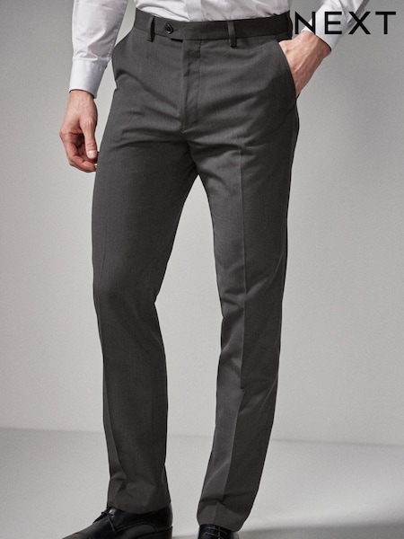 Charcoal Grey Regular Fit Suit Trousers (152685) | £35
