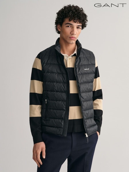GANT Black Light Weight Down Gilet (154059) | £190