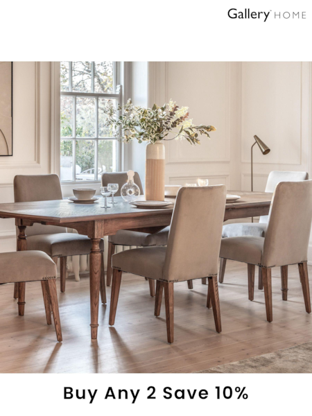 Gallery Home Natural Kami Extending Dining Table (154328) | £1,594