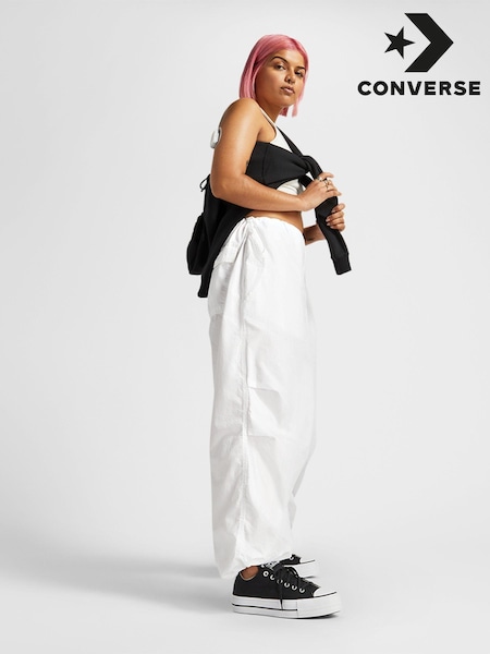 Converse Black/White Platform Lift Chuck Ox Trainers (154960) | £75