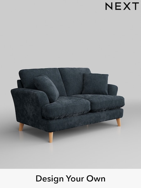 Distressed Velour/Midnight Blue Conway Relaxed Sit (155046) | £1,150