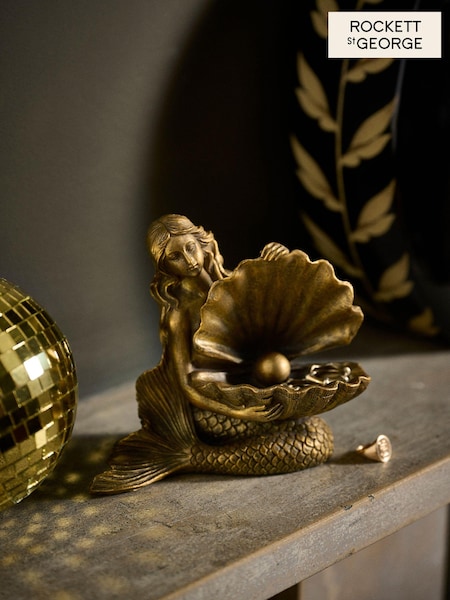 Rockett St George Gold Mermaid Trinket Dish (155635) | £16