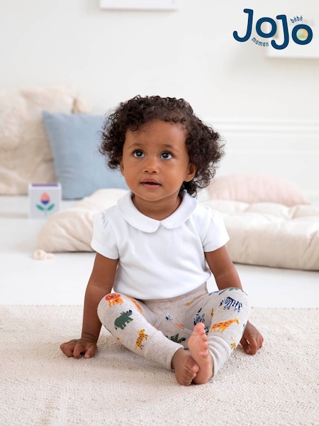 JoJo Maman Bébé Natural Safari Knitted Leggings (155708) | £12.50