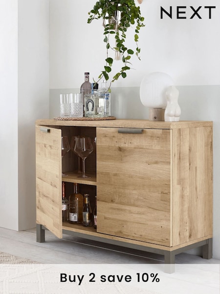 Light Bronx Oak Effect Small Sideboard (155869) | £250