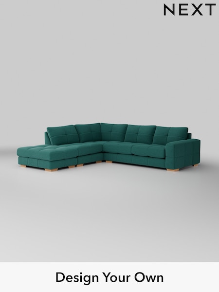 Fine Chenille Easy Clean/Dark Juniper Green Brooke Deep Sit (157714) | £2,825