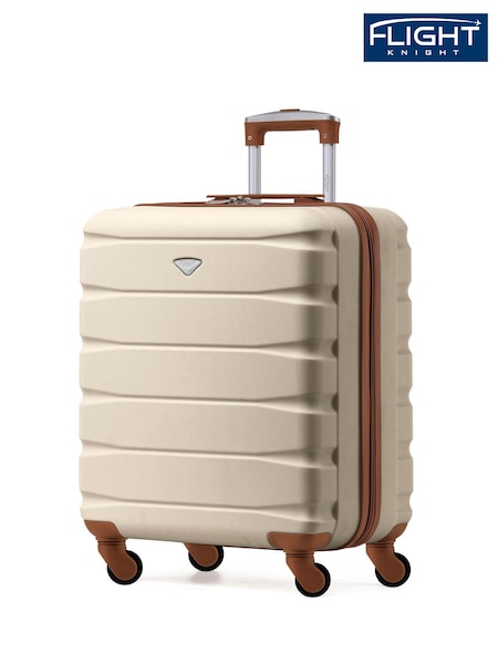 Flight Knight 56x45x25cm EasyJet Overhead 4 Wheel ABS Hard Case Cabin Carry On Hand Luggage (157804) | £50