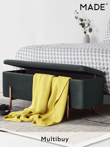 MADE.COM Grey Asare Storage Ottoman Bench (158861) | £299