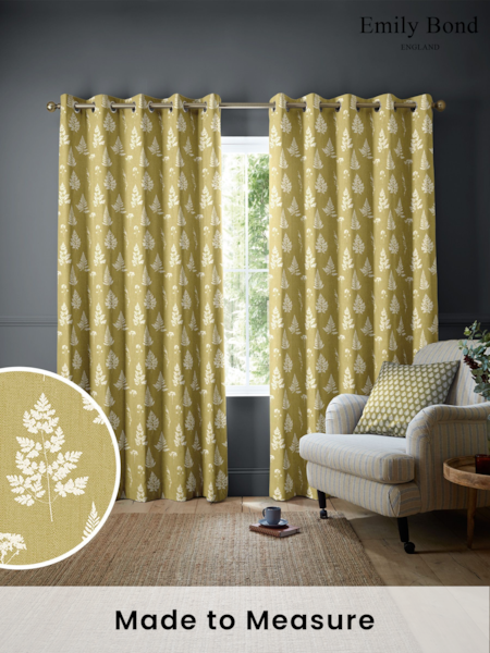 Emily Bond Yellow Tynesfield Made to Measure Curtains (159163) | £91