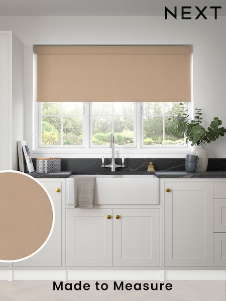 Fawn Natural Glow Made to Measure Blackout Roller Blind (159813) | £55