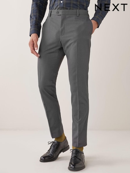 Charcoal Grey Skinny Fit Suit Trousers (159827) | £35