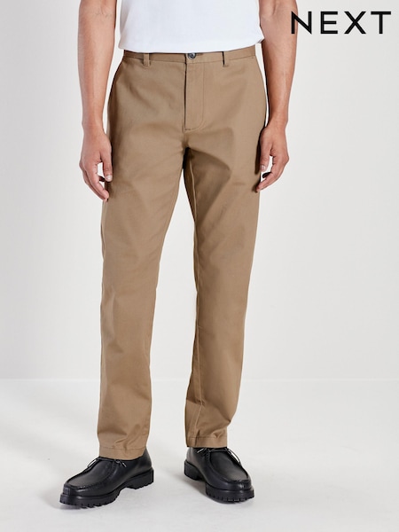 Stone Straight Fit Stretch Printed Soft Touch Chino Trousers (160319) | £22