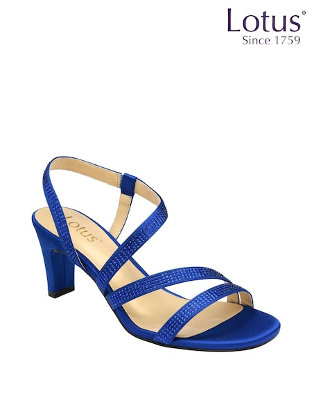 Lotus Blue Slip On Strappy Sandals (160969) | £65