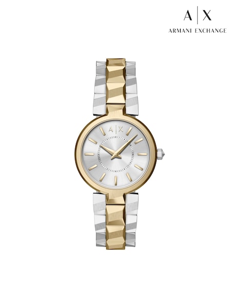 Gold - Armani Exchange Audora Two-hand Stainless Steel Watch