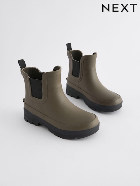 Green Chelsea Ankle Welly Boots (162833) | £18 - £21